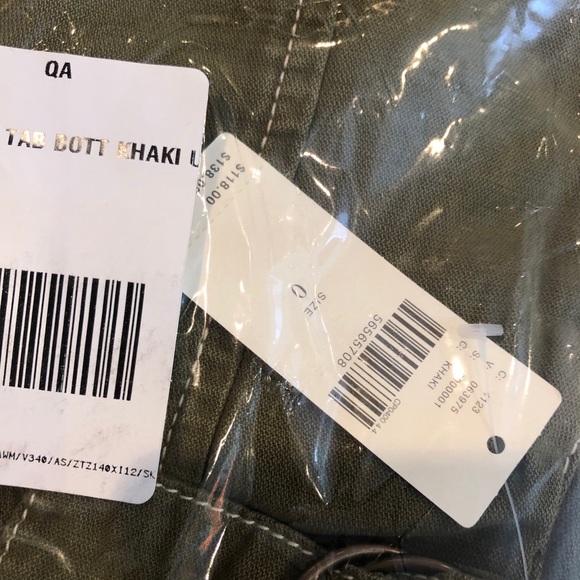 NWT Anthropologie khaki hi rise utility pants - Picture 9 of 9